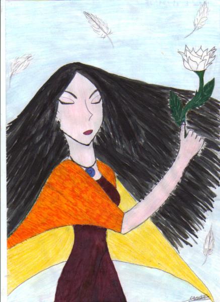 Rose blanche des vents